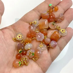 1pc Natural Stone Salt Source Agates Pendant Little Drip Handmade DIY Bracelet Necklace Jewelry Material Accessories