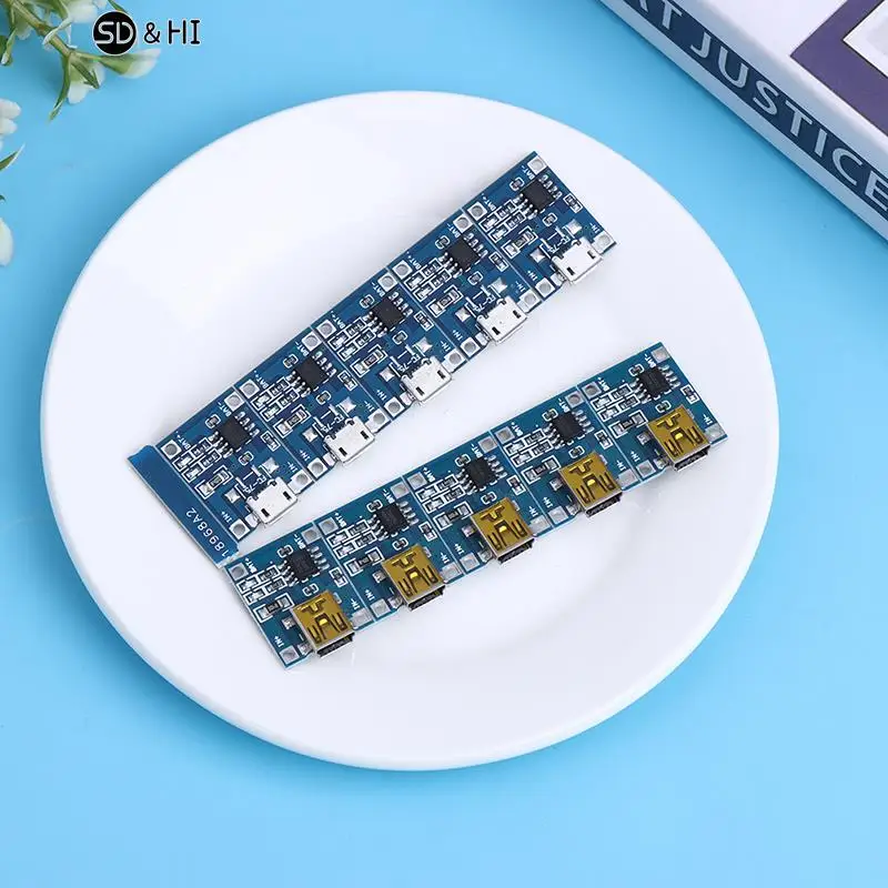 5 PCS 5V 1A TYPE-C Micro USB 18650 TC4056A Lithium Battery Charging Board TP4056