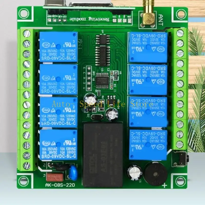 02DA 8way Wireless Remote Switch Industrial Wireless Remote Control 315MHZ/433MHZ Water Motor Wireless Remote Switch