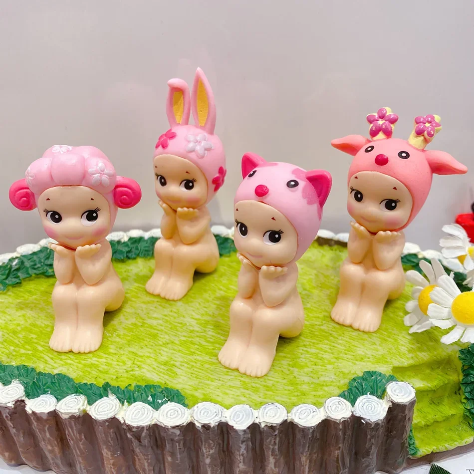 Anime Figures Ornaments S Mini Figure - Animal Series Cherry Blossom New Arrival Cute Dolls Mystery Box Collectible Toys