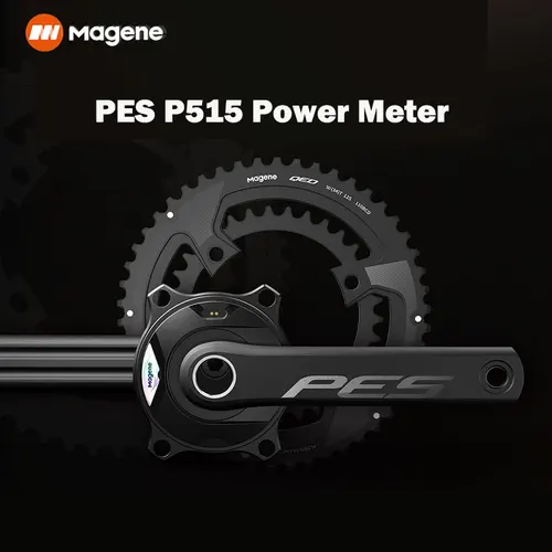 Magene PES P515 medidor de potencia manivela ciclismo medidor de potencia a base de araña 110 BCD 4 Bolt24mm husillo de acero ANT Bluetooth cadena de Pedal