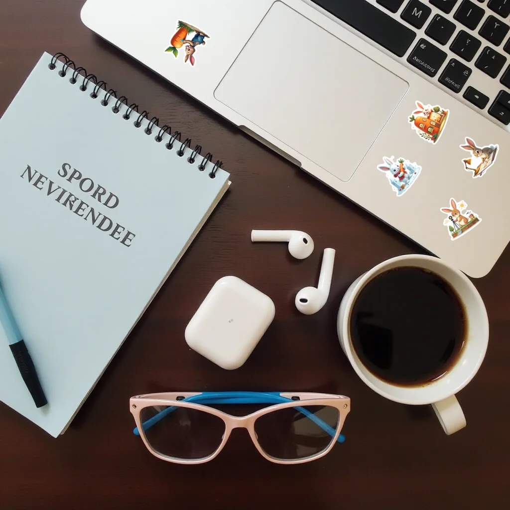 35pcs-100pcs Decals  small size Animal Stickers Decorative Stickers Rabbit Stickers for DIY crafts laptops notebooks