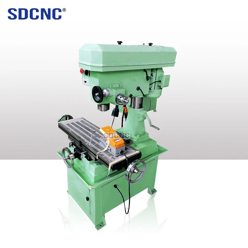 ZX40 Precision Combination Drilling And Milling Machine New 220V Vertical Multi-Functional Bench Mill With Power Feed