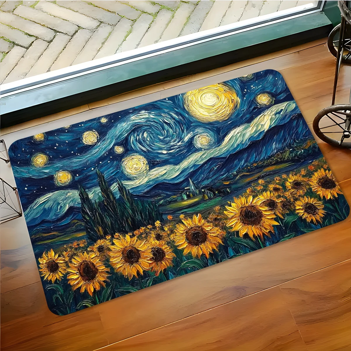 

1 шт. узор с принтом звездного неба, полиэфирная ткань, можно стирать в машине, подходит для украшения спальни и гостиной.