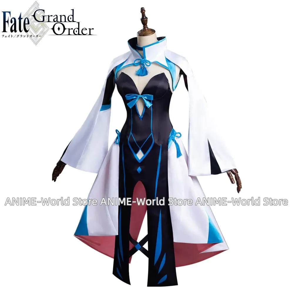 Anime Schicksal Grand Order Fgo Morgan Le Fay Cosplay Kostüm Outfits Perücke Krone Kopfschmuck Prop Halloween Karneval Anzug benutzer definierte Größe