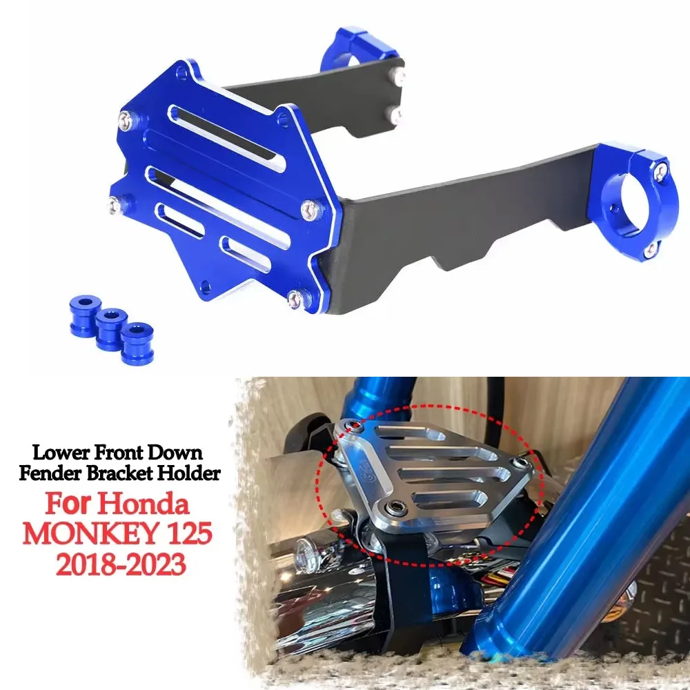 CNC Front Fender Lowering Bracket Support Front Fender For Honda Monkey 125 Z125 2018-2024  Front fender lower bracket CNC