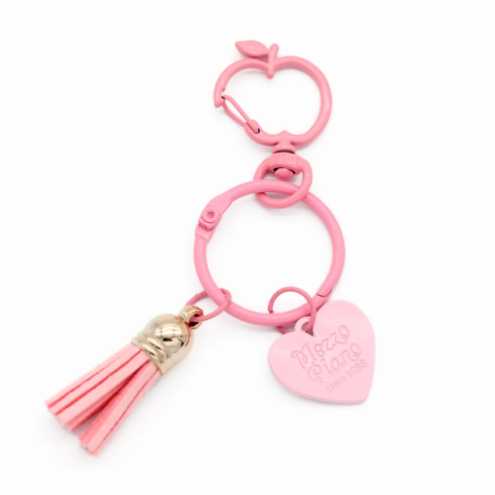 5pcs Apple Shape Trigger Clips Buckles Spring Buckle Snap Hook Lobster Clasp Hooks Split Key Ring For Diy Keychain Accessories