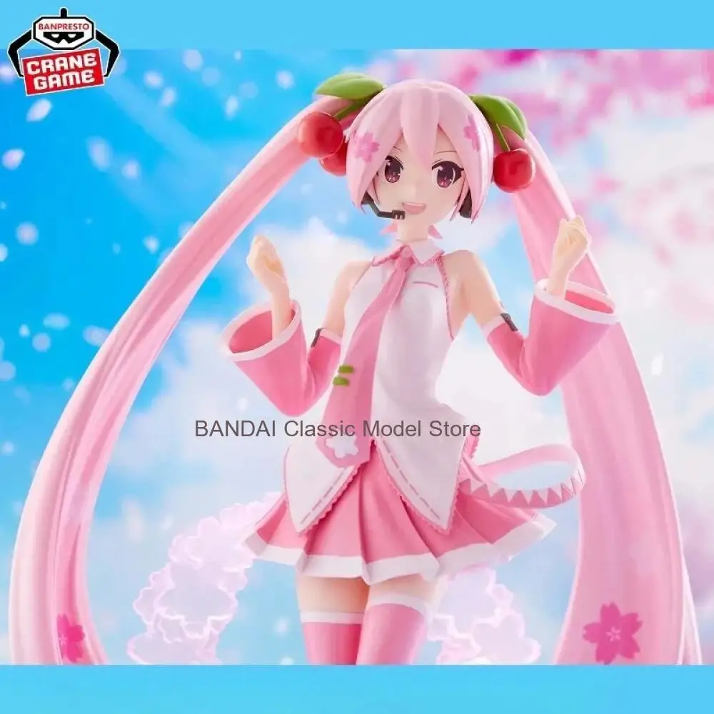 En stock, modèle original BANDAI BANPRESTO Hatsune Miku EVOLVE en PVC, collection de figurines d'anime, jouets, cadeaux WY