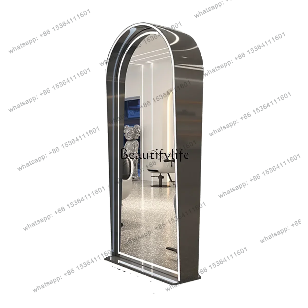 D30for Hair Salon Trendy Shop Hairdressing Dressing Table Double-Sided Hair Cutting Perm Mirror