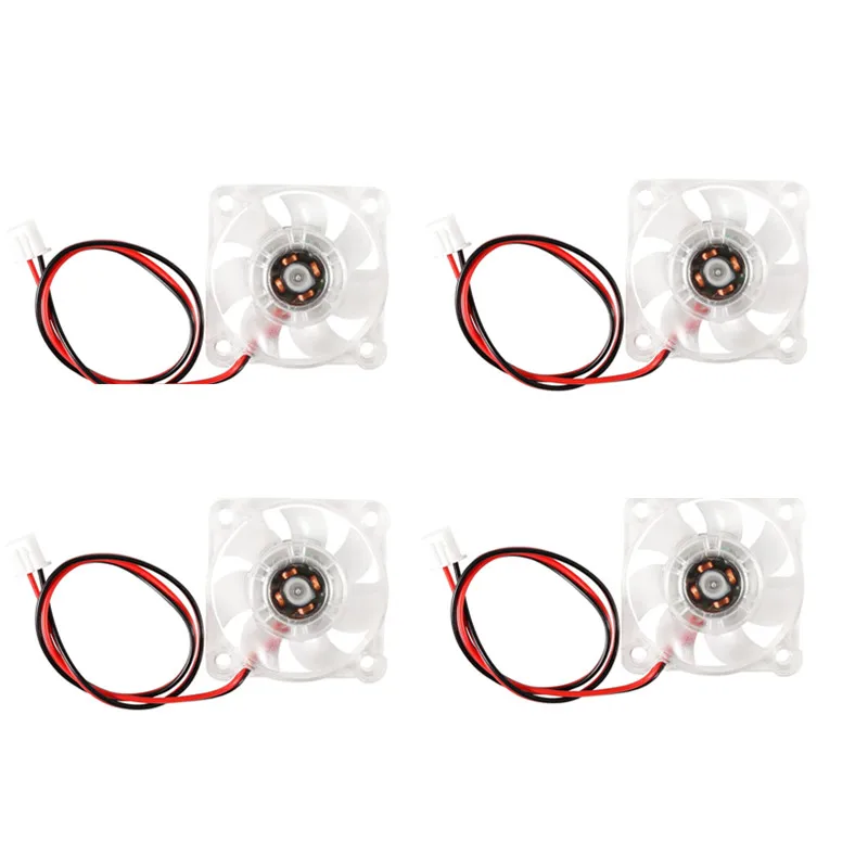 

4PCS 4010 RGB Fan 12V 24V Ender 3 Fan Upgrade 24 Volt Fans LED Colorful 4010 Hydraulic Bearing Works with Ender 3 Pro 3X CR-10S