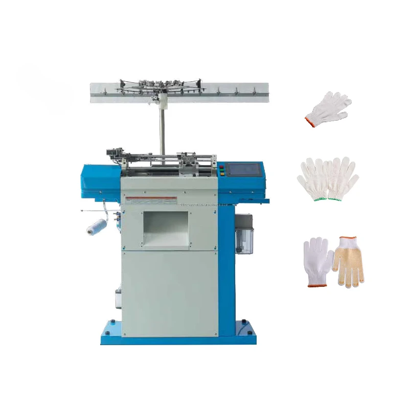 High-speed fully computerized 7g knitted glove machine