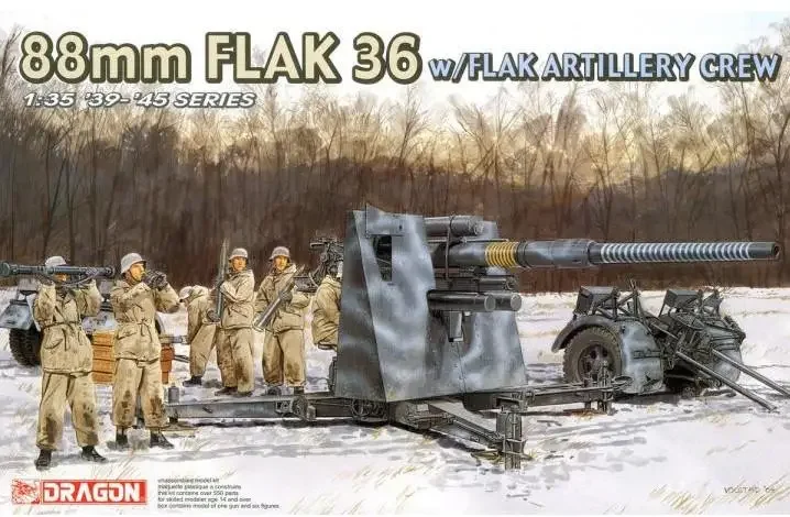 

DRAGON 1/35 6260 88mm Flak 36 w/Flak Artillery Crew