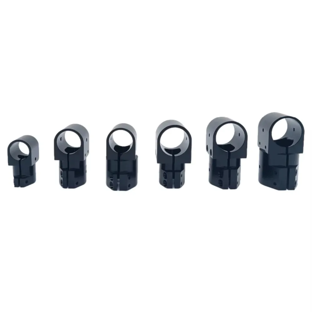 Trépied en alliage d'aluminium 16/20/25/30/40mm, Joint à trois voies, pince de connexion de Tube en Fiber de carbone pour plante RC, train d'atterrissage UAV, 2 pièces