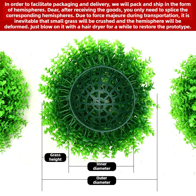 

Simulation plant processing Milan ball green plant decoration ceiling plastic shopping mall opening window eucalyptus grass ball