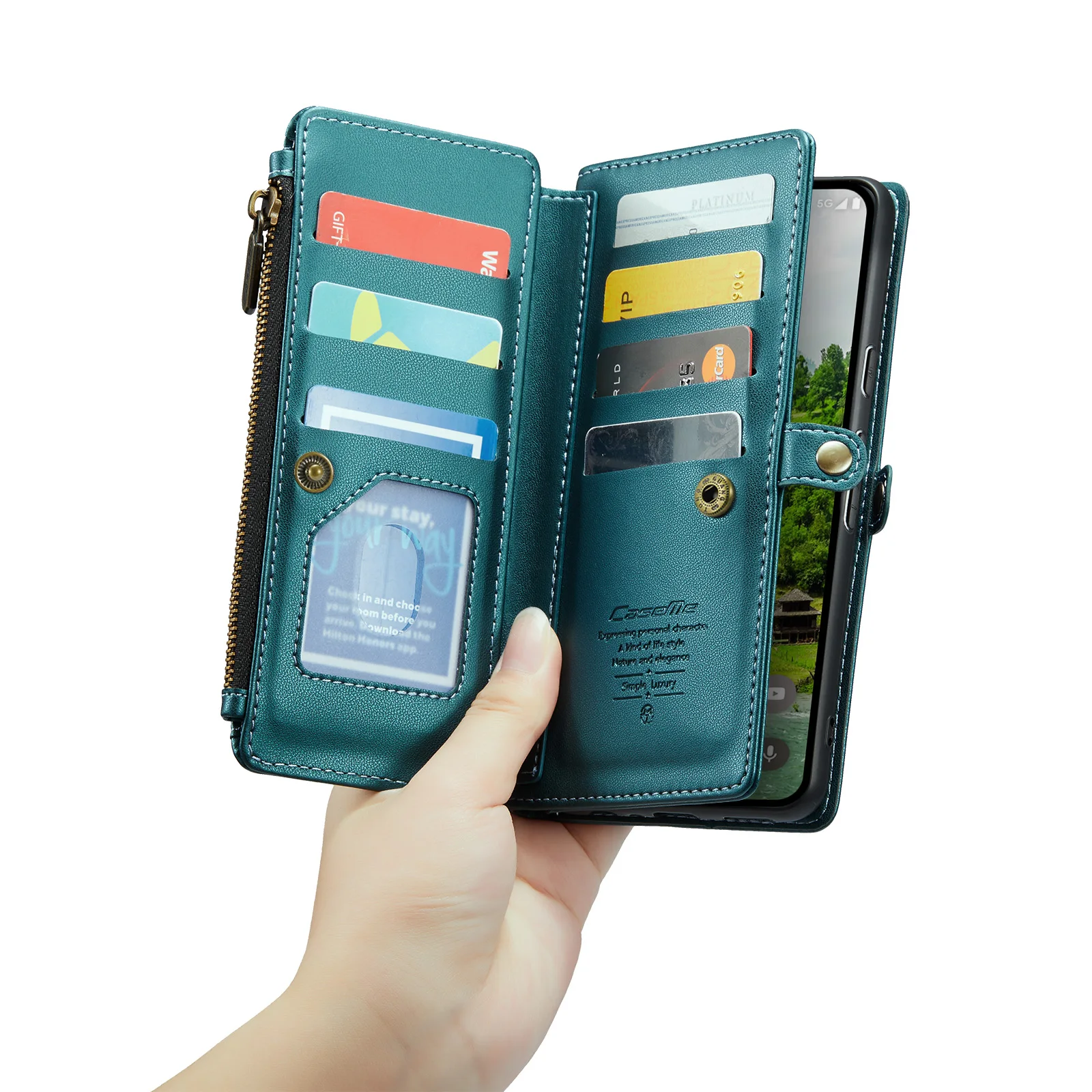 TPU side buckle magnetic shoulder strap phone bag For Google Pixel 7A 8 9 Pro XL Many Card Slot Fall prevention Phone Case