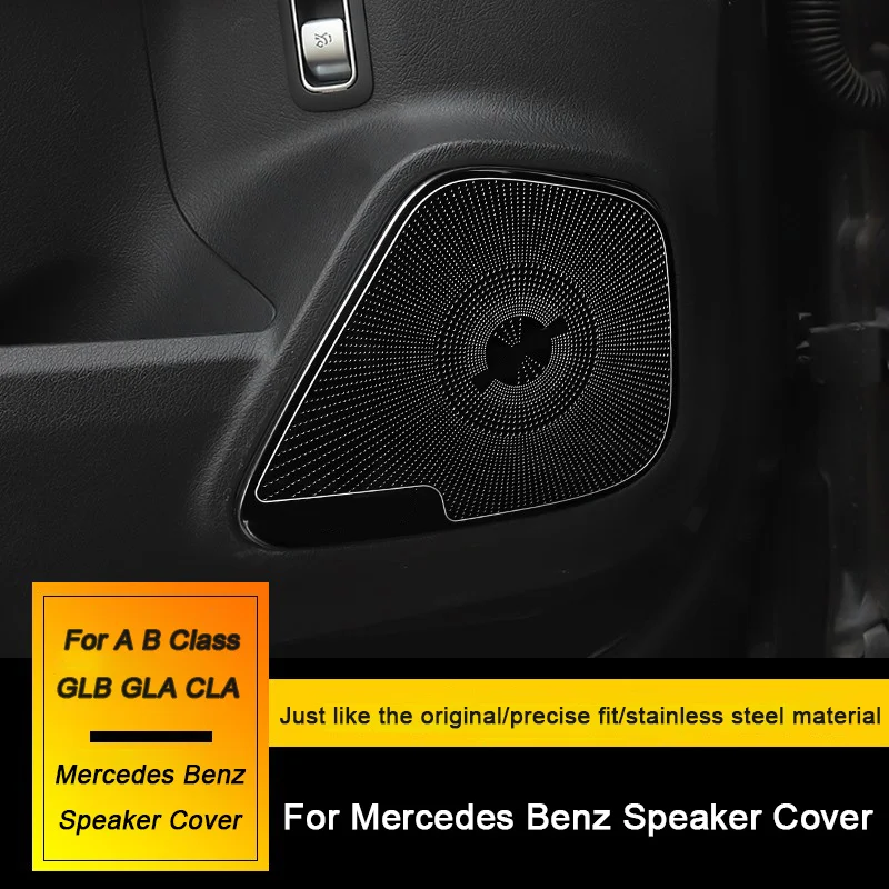 For Mercedes Benz GLB X247 GLA H247 CLA C118 A B Class W177 W247,Car Tweeter Cover, Trunk Door Audio A-pillar Speaker Horn Cover