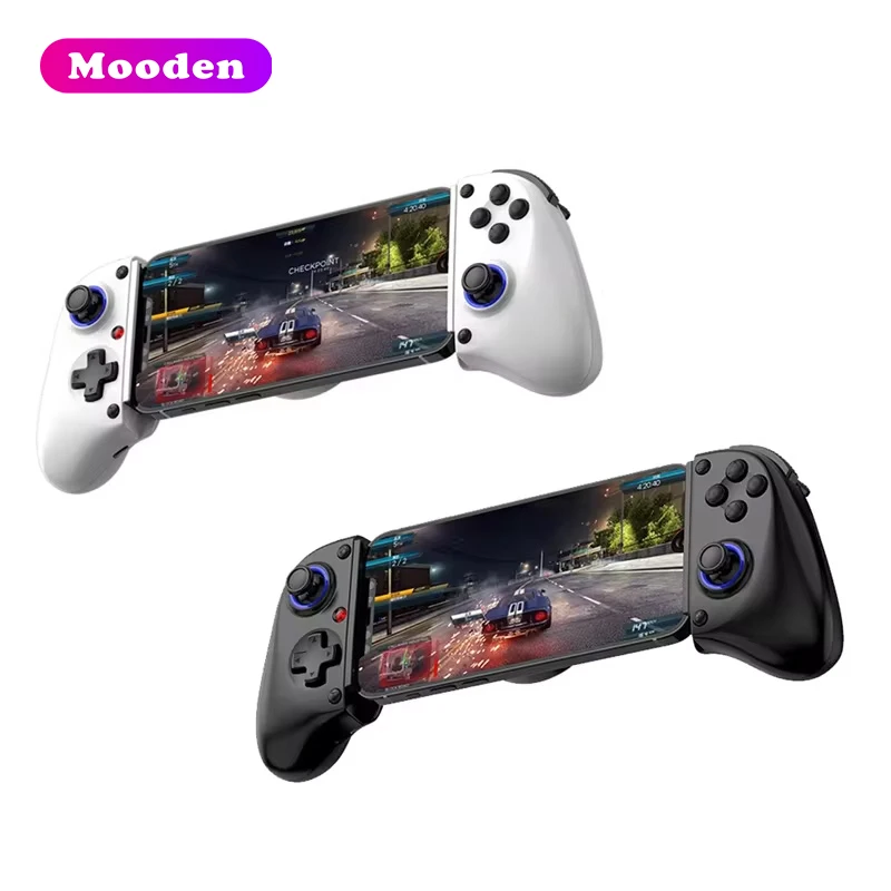 

W BSP-D11 Joysticks & Mobile Gaming Controllers RGB Phone Stretching Gamepad 6-axis Gyro Vibration for Android IOS Switch