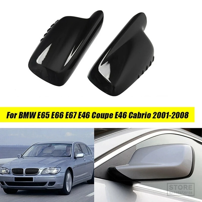 

1Pair Car Rearview Mirror Covers Trim Caps for BMW E65 E66 E67 E46 Coupe E46 Cabrio 51167074235 51167074236 Parts