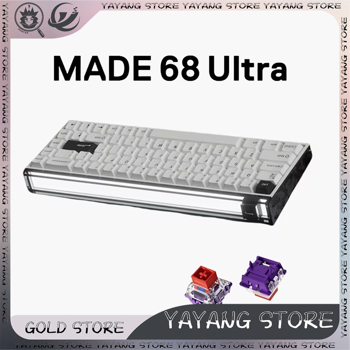 MelGeek Made68 Pro/Ultra Gaming Keyboard Magnetic Axis Aluminum Alloy 16k Low Latency Laptop Customized 0.125ms Delay Keyboard