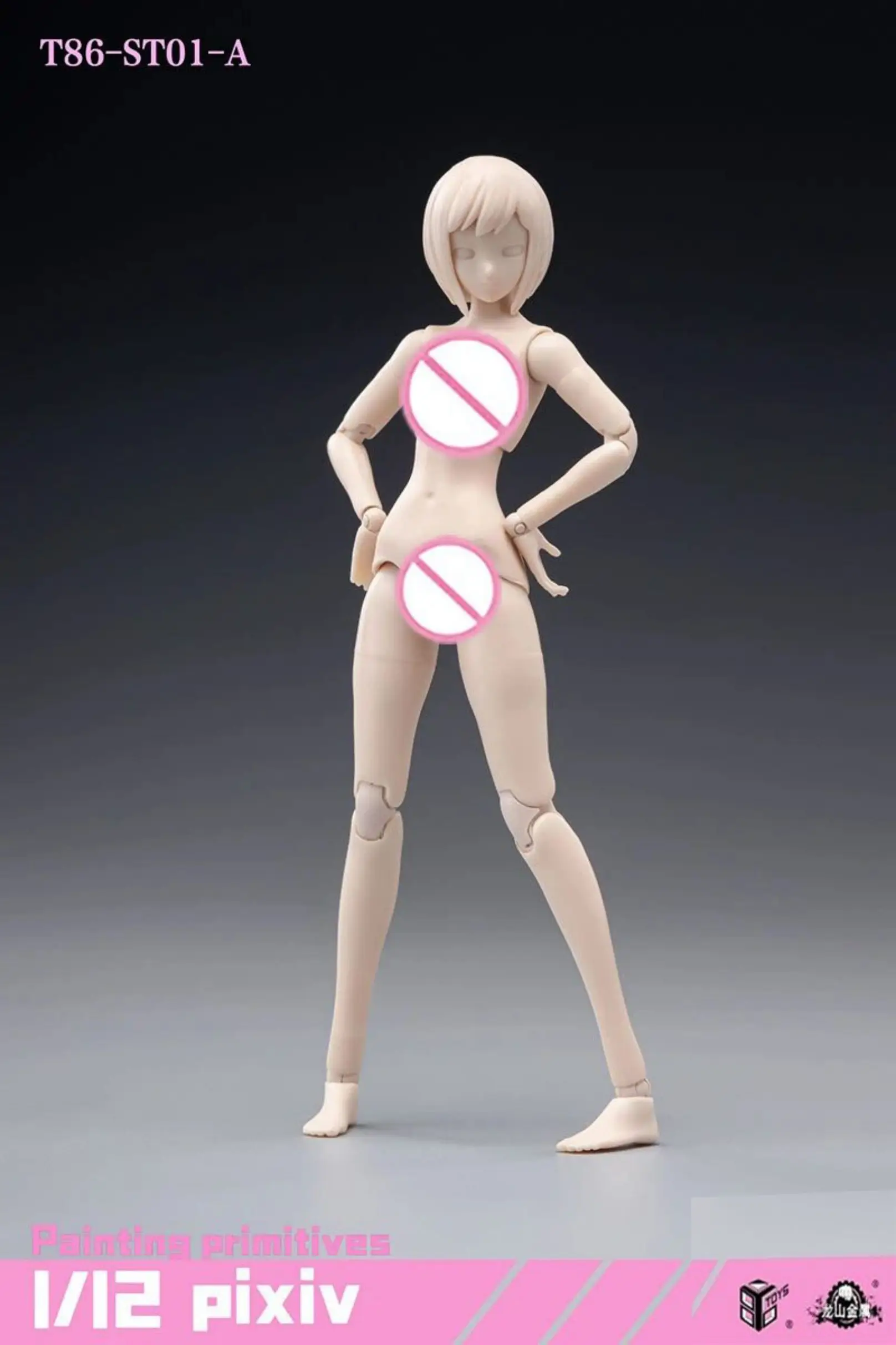 1/12 Scale 86TOYS T86-ST Suntan/Pale Female Super Flexible Joint Body with Anime Head Action Figure Articulated Doll Toy Model