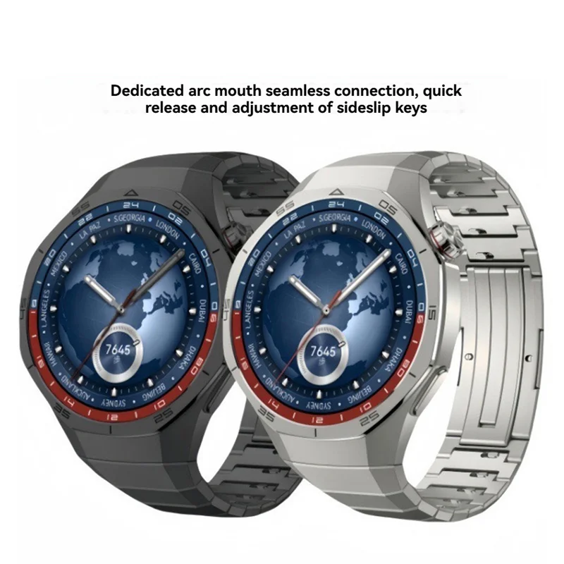 

Превосходный ремешок из титанового сплава для Huawei Watch GT5 Pro, 46 мм, быстросъемный браслет без зазоров, роскошный титановый ремешок