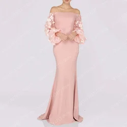 Elegant Long Beads Evening Dresses for Women High-Neck Floor-Length Mermaid Prom Party Wedding Gala Special Events Dress 2024