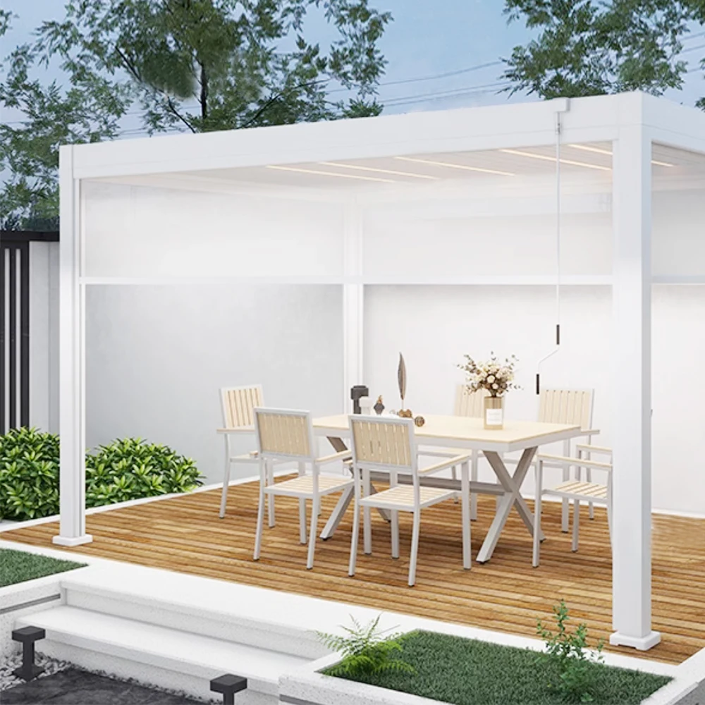 

Custom PERGOLA-PRO Aluminum Waterproof Eco-Friendly Pergola for Backyard Terrace Camping Party