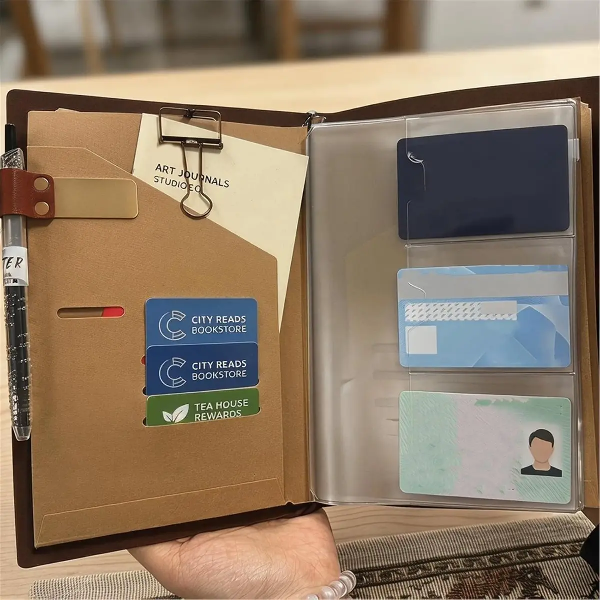 A5 Traveler'S Journal Insert Kit: Folders, PVC Pouches, Pen Holders, Clips & Bands for Notebook Organizer