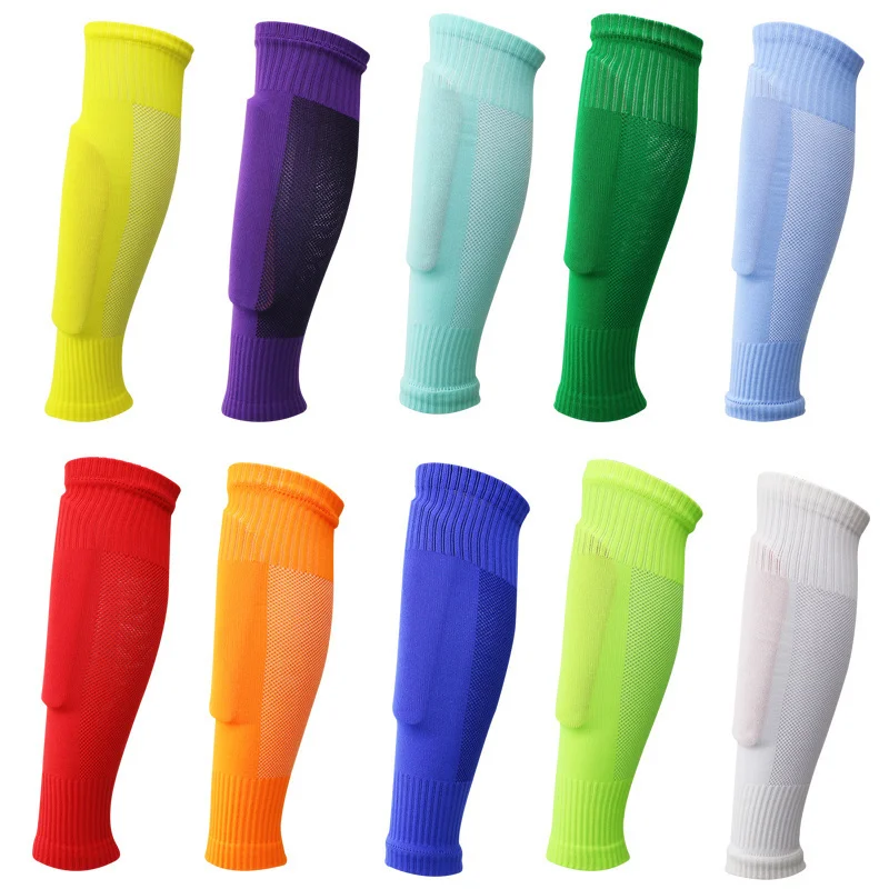 

long tube football fixed sock, high elastic adult Professional sock, leg protector, sock with pressing plate