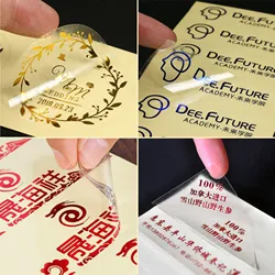 Product packaging stickers customized transparent PVC stickers dumb silver coated paper two-dimensional code logo printing