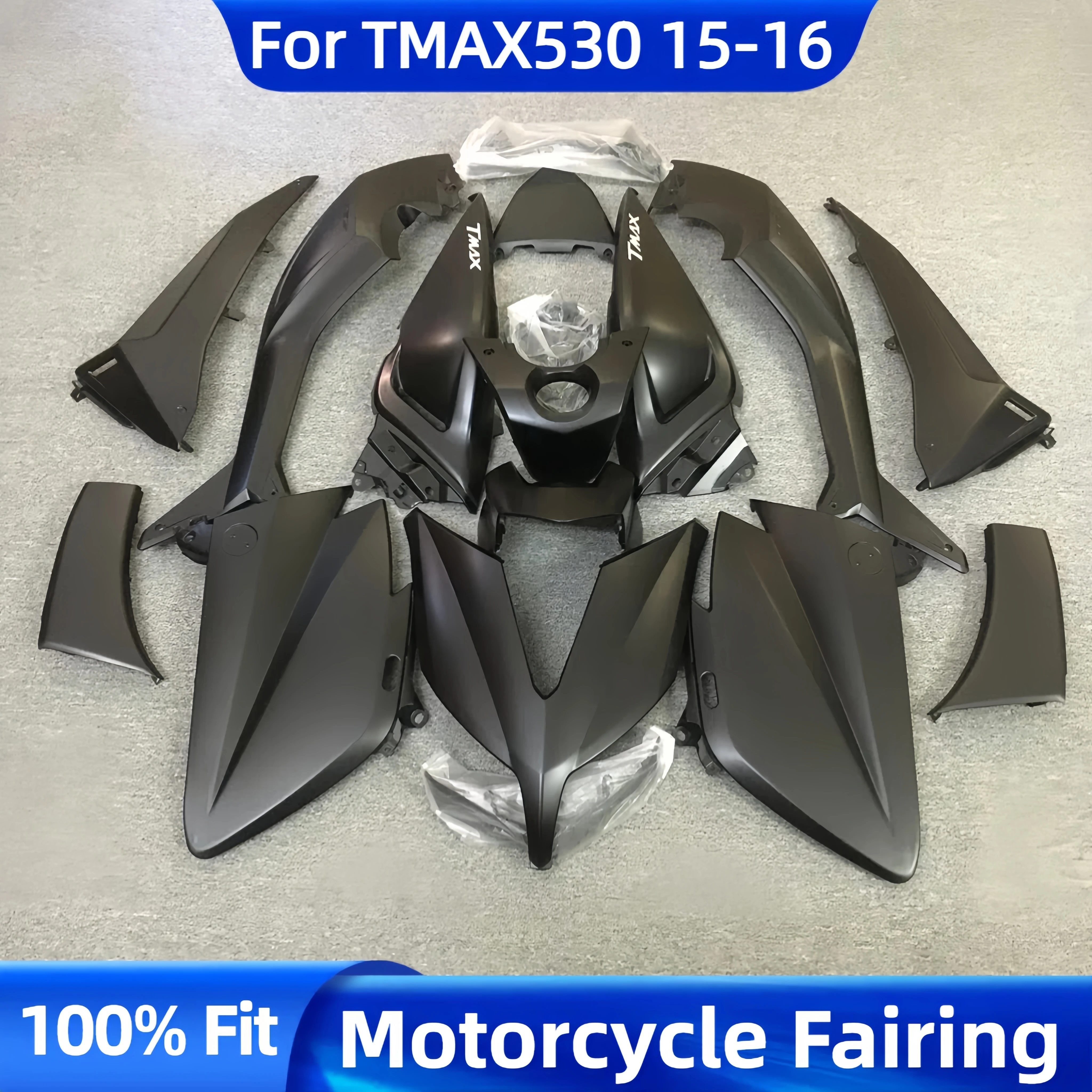 

Matte Black Fairing Kit For Yamaha TMAX530 T-MAX 530 2015 2016 Injection tmax 530 15 16 fairings