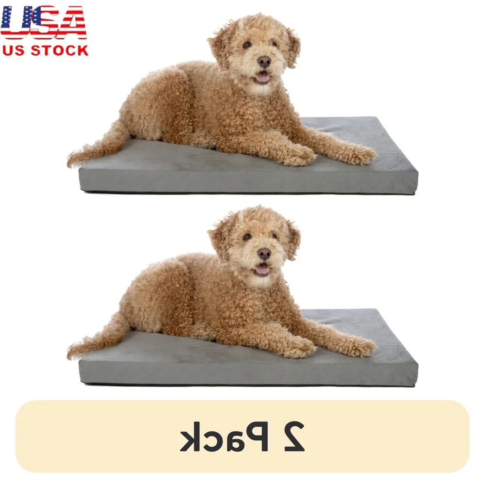 

Orthopedic Foam Crate Mat Pets 2 Pack Soft Cushioning Ideal Dogs Cats Restful Sleeping Surface