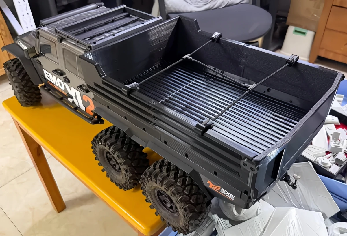 

3D Printed Extended Cargo Bed for Crossrc EMO XL2 6X6 Wild Horse RC Crawler