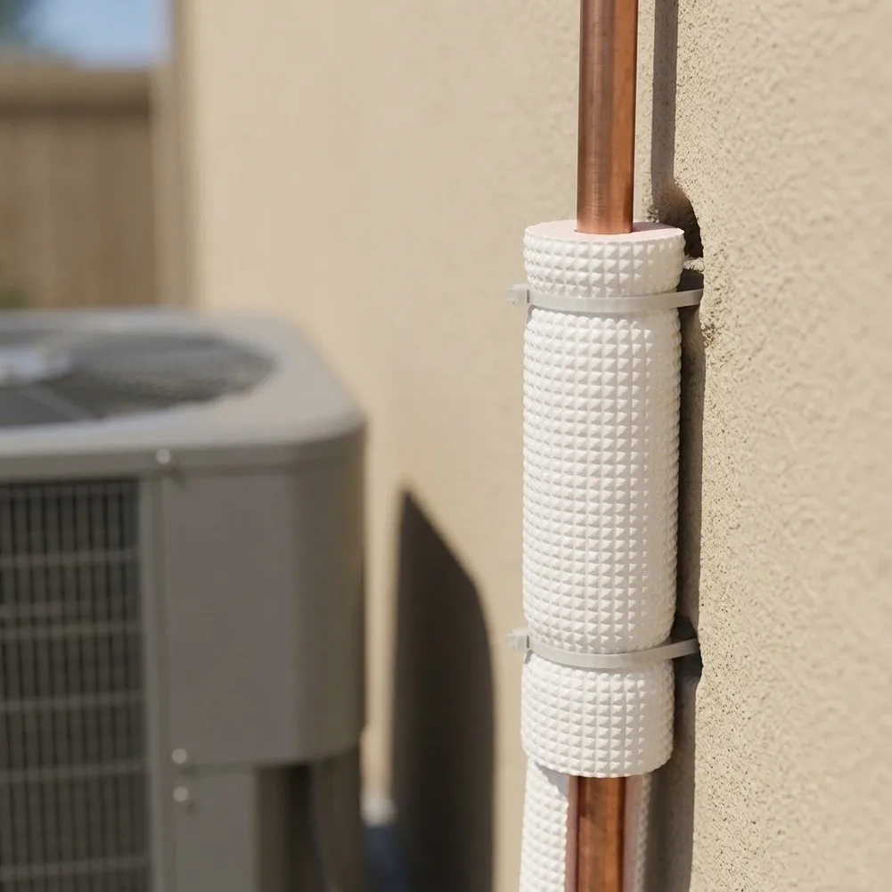 Multifunctional Use Moisture Resistant Foam Duct Insulation Tube for epe Inner Layer Structure Heat Resistance Capability