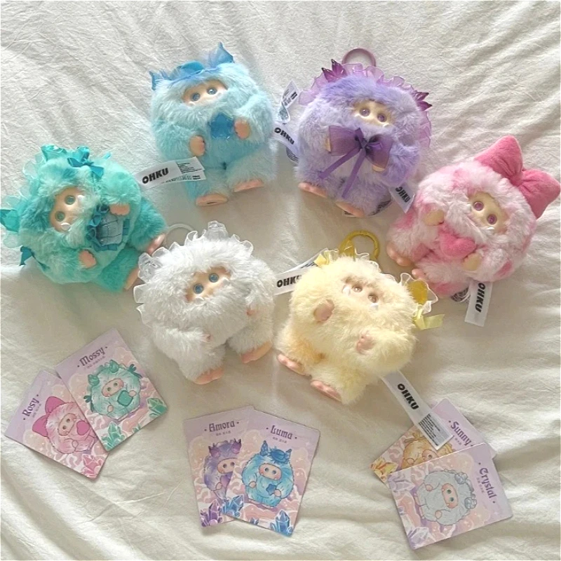 

OHKU Crystal Wish Series Blind Box Kawaii Plush Pendant Mystery Box Toys Cute Genuine Surprise Bag Vinyl Doll Keychain Girl Gift
