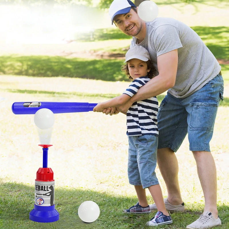 Juegos de pelota de béisbol para niños de más de 3 años, máquina de lanzamiento automática ajustable, juegos de juguetes para niños, regalo de juguetes al aire libre