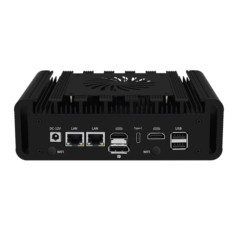 Quad display Intel i7 13620H Mini Soft Router 10Core 2xLan Intel I219G i226V 2.5G 2*COM Win11 Industrial Fanless Computer
