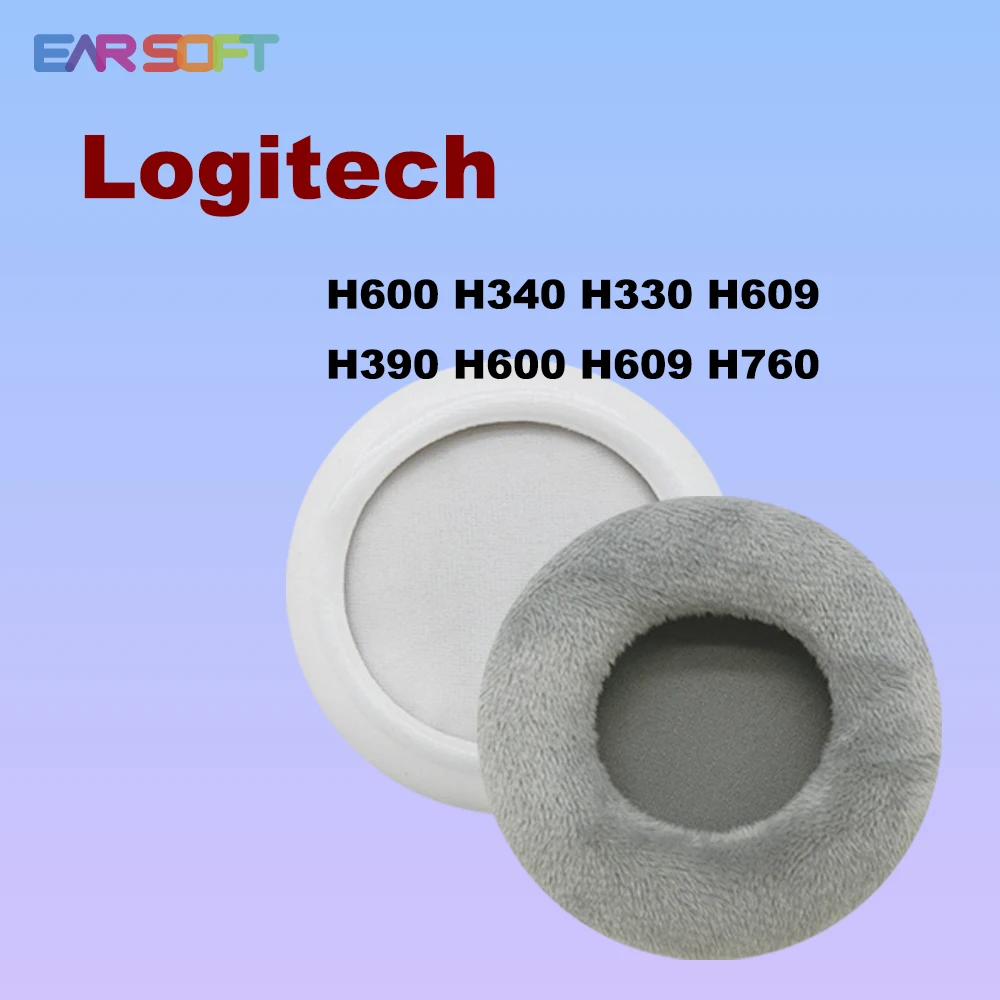 Earsoft Replacement Ear Pads Cushions for Logitech H600 H340 H330 H609 H390 H600 H609 H760 Headphones Earphones Earmuff Case