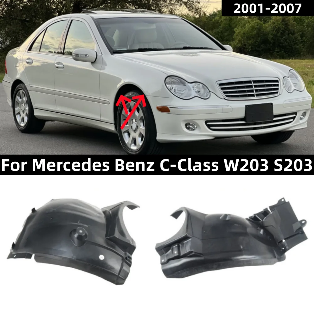 For Mercedes Benz C-Class W203 2001-2007 Front Wheel Liner Mudguard: 2038840522/0622 2038841122/1222