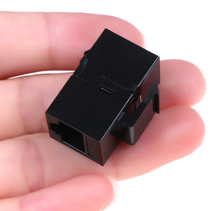 1pcs RJ45 Connector Network Extender Female To UTP Cat5e CAT6 Keystone Jack Inline Coupler Connector Adapter Accessories