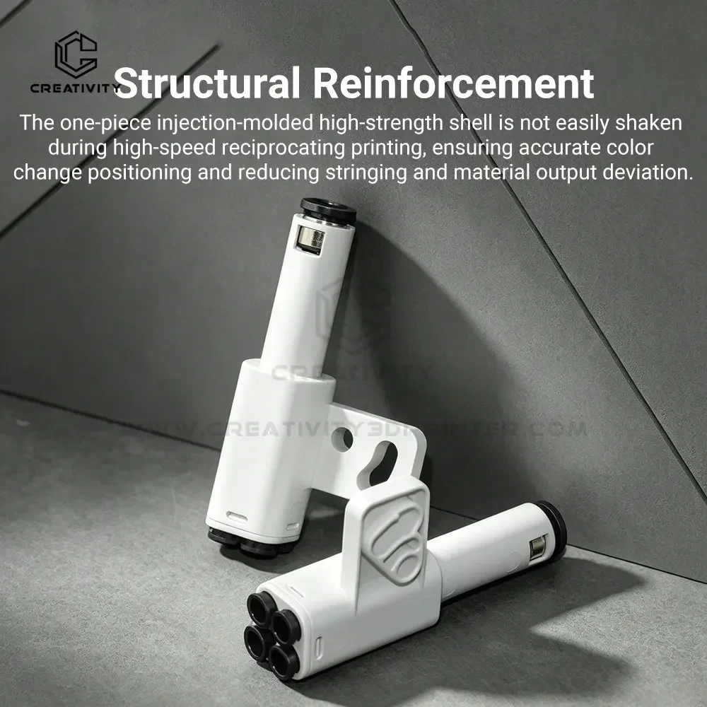 4-In-1 Multi Filament Expansion Splitter PTFE Pipe Adapter AMS 4 Feeding Modules Connect Port for X1 X1C X2D P1P P1S P2S H2D H2S view 5