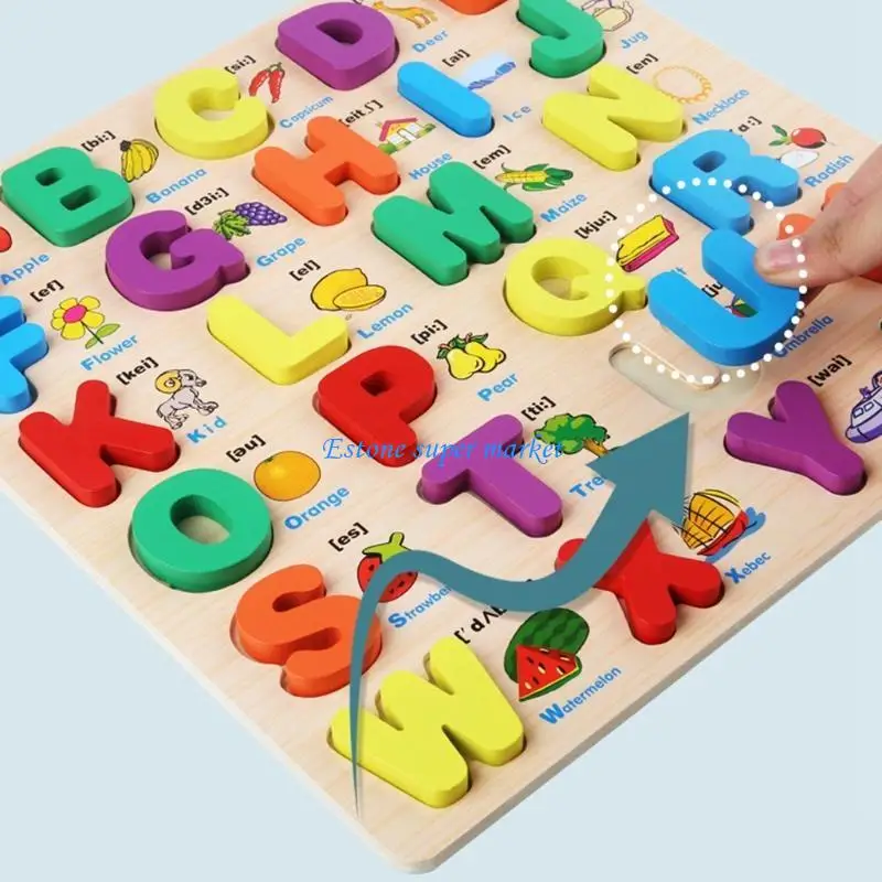 090B Math Education Toy Wooden Puzzle Board Baby Gift Hand Exercise Toy