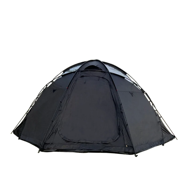 Black tent outdoor travel camping hemispherical four seasons waterproof and windproof portable shelter