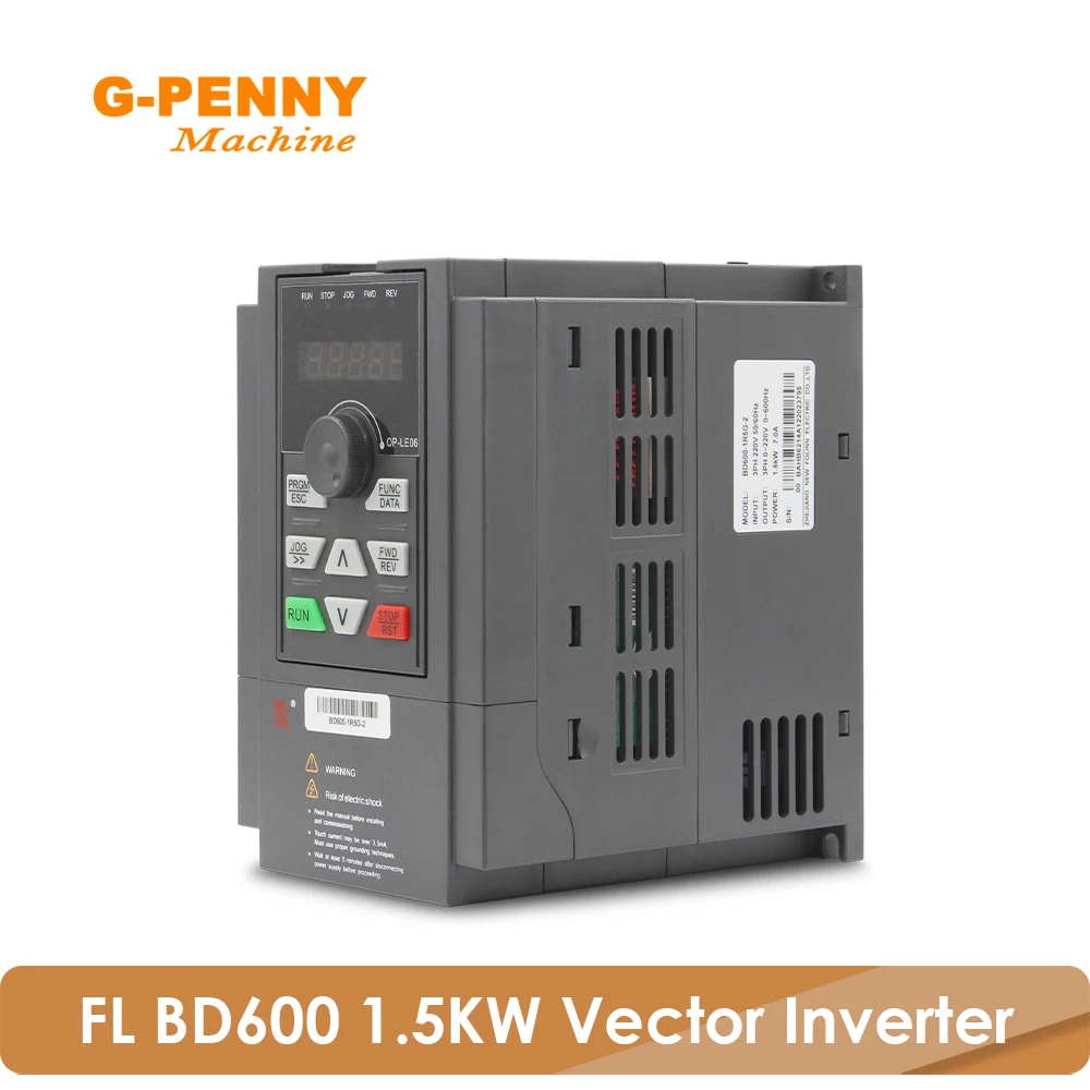 1.5KW FuLing Inverter 220v/380v Vector Frequency Inverter 1HP or 3HP Input 3HP Output Motor Speed Control 0-1000Hz