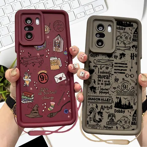 Coppia Potters Bacchetta Per Xiaomi Redmi 14C 13C 13 12C 11A 10C 10A 9C 9AT 9i A3 A2 A1 Occhi Scala Cordino TPU Cassa Del Telefono