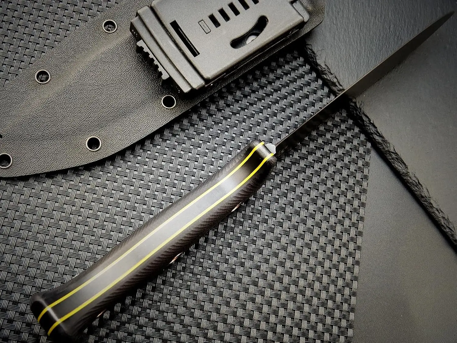 Sitivien ST12 Fixed Straight Knife DC53 Brushed Steel Blade G10 Handle Full Tang EDC Blade Knife for Outdoors Camping Hunting