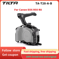 TILTA Full Camera Cage For Canon R8 Black TA-T28-A-B HDMI Cable Clamp For Canon EOS R50 R8 ARRI 3/8\