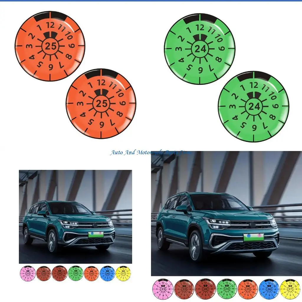 P9FD 3D Gel License Plate Stickers 2pcs PET Strong Car Decals Auto for Car