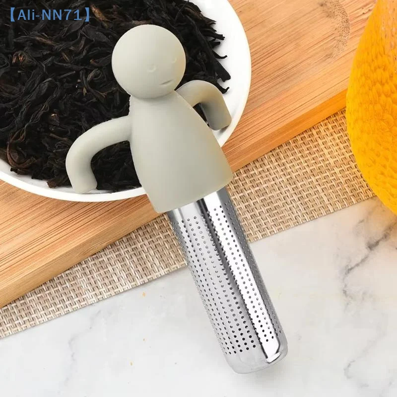 【NN71】Stainless Steel Creative Human-shaped Tea Infuser Kitchen Home Use Reusable Tea Set Accessories