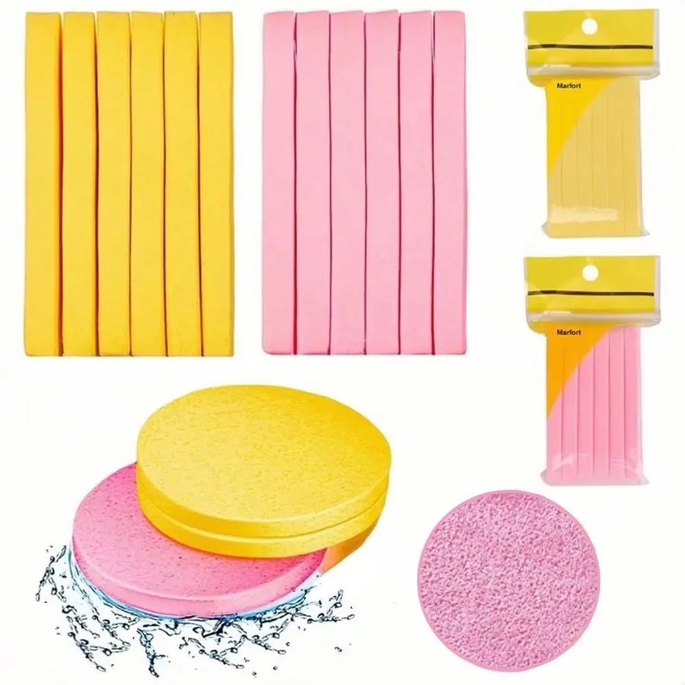12 stks/set Gecomprimeerd Cosmetische Bladerdeeg Huidverzorging Make-up Huidverzorging Tool Spons Facial Clean Pad Facial Clean Wassen Sponzen